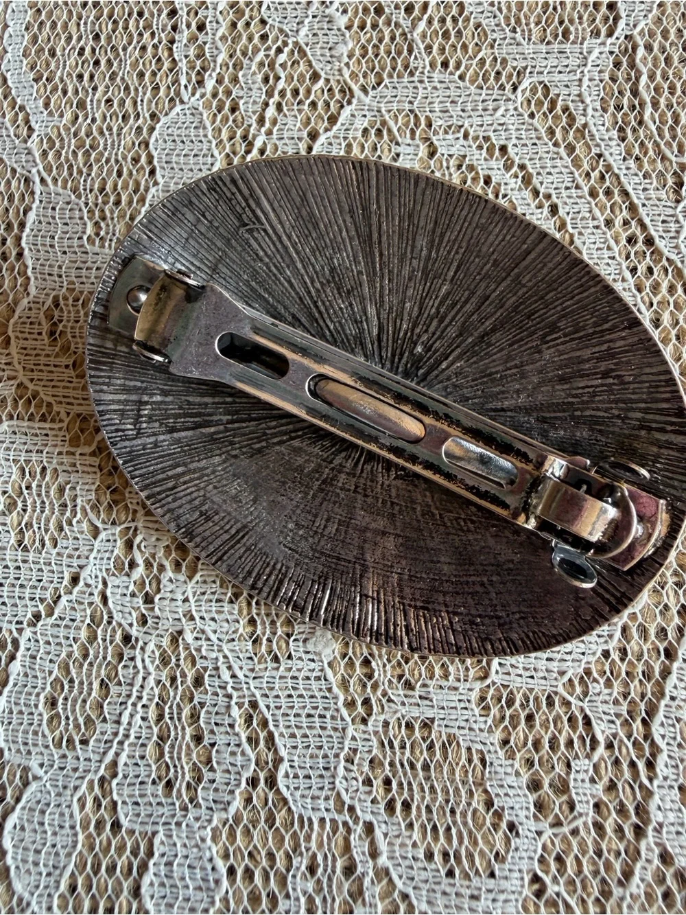 Western Turquoise Concho Hair Clip Barrette Silver Tone Cowgirl Hair Accessory